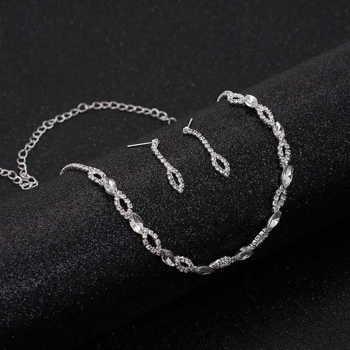 Popular Silver Leaf Design Bridal Jewelry Sets | Bridelily - jewelry sets
