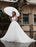 Pricess Wedding Dress Lace Bodice Tulle Satin Fabric Sweep Train Applique Wedding Gown