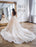 Princess Ball Gown Wedding Dresses Lace Embroidered Off Shoulder Royal Bridal Dress With Train