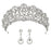 Princess Crown Crystal Womens Tiaras | Bridelily - Silver - tiaras