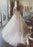 Princess Sky Blue Strapless A-line Tulle Floor-length Prom Dress with White Appliques - Prom Dresses