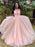 Princess V Neck Lace Appliques Pink Long Prom Dresses, V Neck Pink Lace Formal Dresses, Pink Lace Evening Dresses