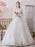 Princess Wedding Dress 2021 Ball Gown Silhouette Off The Shoulder Long Sleeves Natural Waist Floor-Length Bridal Gowns