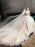 Princess Wedding Dress Ivory Lace Appilque V Neck Half Sleeve Bridal Gown With Train