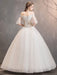 Princess Wedding Dress Ivory Off The Shoulder Floor Length Bridal Gown