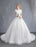 Princess Wedding Dresses Ball Gown Lace Beaded Chains Off The Shoulder Bridal Dress