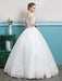 Princess Wedding Dresses Ball Gowns Lace Beaded Ivory Floor Length Bridal Dress