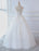 Princess Wedding Dresses Ball Gowns Lace V Neck Sleeveless Floor Length Bridal Gowns