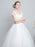 Princess Wedding Dresses Ivory Backless Bridal Dress Lace Applique V Neck Long Train Wedding Gown