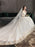 Princess Wedding Dresses Ivory Lace Applique Off The Shoulder Half Sleeve Bridal Gown With Train