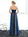 Prom Dress Strapless Dark Navy Sweetheart Neckline Long Party Dresses Beaded Sash Pleated Tulle Floor Length Evening Dress
