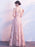 Prom Dresses Blush Pink Long Halter Feathers Sleeveless Floor Length Graduation Dress wedding guest dress