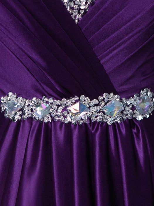 Prom Dresses Long Soft Pink Satin Evening Dress Halter Beading Pleated Floor Length Formal Party Dress