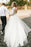 Puffy Half Sleeves Backless Floor Length Long Beach Wedding Dress - Wedding Dresses