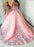 Puffy Sweetheart Tulle Prom with Flowers Princess Sweep Train Appliqued Party Dress - Prom Dresses