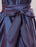 Flower Girl Dress Plum Purple Taffeta Ruched Toddlers Pageant Dress Short Sleeve Princess Floor Length Kids Party Dress