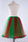 Rainbow Knee Length Skirt Layered Tulle Skirt Colorful Costumes for Girls | Bridelily - wedding petticoats