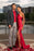 Red Asymmetrical Floor Length Prom Dresses - Prom Dresses