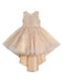 Flower Girl Dresses Jewel Neck Lace Sleeveless Knee-Length A-Line Bows Red Kids Social Party Dresses