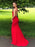 Red Mermaid Backless Long Prom Dresses, Mermaid Red Formal Dresses, Red Evening Dresses