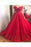 Red Off the Shoulder Long Satin Prom Dress with Lace Appliques Grad Dresses - Prom Dresses