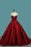 Red Spaghetti Strap Satin Puffy Prom with Crystals Beading Gorgeous Formal Dress - Prom Dresses