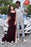 Red Spaghetti Strap Sleeveless Side Split Floor Length Prom Dresses - Prom Dresses