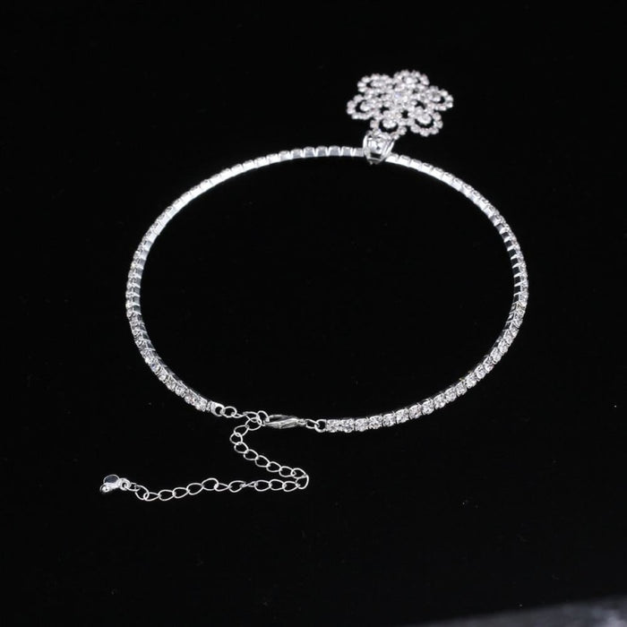 Rhinestones Flower Styles Necklace Earrings Jewelry Sets | Bridelily - jewelry sets