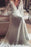Romantic Boho V Neck Lace Appliques Chiffon Long Beach Wedding Dress - Wedding Dresses