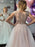 Romantic Short Sleeve Lace A-Line Wedding Dresses - wedding dresses