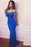 Royal Blue Off Shoulder Backless Mermaid Rhinestone Jersey Prom Dresses - Prom Dresses