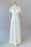 Ruffle Short Sleeve Chiffon A-line Wedding Dress - Wedding Dresses