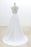 Ruffle V-neck Appliques Tulle A-line Wedding Dress - Wedding Dresses