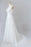 Ruffle V-neck Lace Tulle A-line Wedding Dress - Wedding Dresses