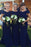 Scoop Short Sleeves Mermaid Satin Sweep Train Bridesmaid Dresses - Bridesmaid Dresses