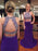 Scoop Sleeveless Sweep/Brush Train With Beading Two Piece Dresses - Prom Dresses