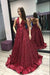 Sexy Deep V Neck Sequined Prom Crisscross Back Chic Evening Dress with Ribbon - Prom Dresses