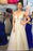 Sexy Deep V Neck Sleeveless Lace Prom Dress Floor Length A Line Evening Dresses - Prom Dresses
