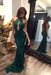 Sexy Halter Mermaid Prom Jade Backless Long Evening Dress - Prom Dresses