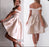 Sexy Off the Shoulder Prom Simple Short Homecoming Dress - Prom Dresses