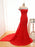 Sexy Off The Shoulder Red Prom Dress Mermaid Red Evening Dress - Prom Dresses