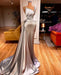 Sexy One Shoulder Slim Mermaid Prom Dress with Sweep Train - Prom Dresses