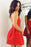 Sexy Red Backless Homecoming Short Prom Dresses Graduation Dress for Girls - Prom Dresses