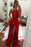 Sexy Red Straps Split-Front Sleeveless Chiffon Prom Dress Long Evening Gown - Prom Dresses