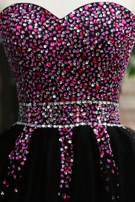Sexy Sequins Beaded Sweetheart Prom Homecoming Dress - Prom Dresses