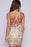 Sexy Sheath Spaghetti Straps Open Back Mini Homecoming Dresses with Appliques - Prom Dresses