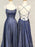 Sexy Spaghetti Straps Ruffles Prom Dress with Slit A-line Evening Dress - Prom Dresses