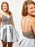 Sexy V-neck Straps Beads Homecoming Mini Short Prom Dresses Party Dress - Prom Dresses