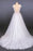 Sexy V Neck Tulle with Lace Appliques A Line Backless Wedding Dress - Wedding Dresses