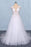 Sexy V Neck Tulle with Lace Appliques A Line Backless Wedding Dress - Wedding Dresses